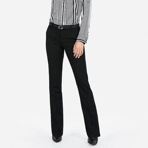 Express Black Mid Rise Boot Cut Columnist Women's Dress Work Pant, Size 8S